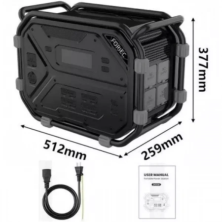 Портативная электростанция FORIEC YC2400 220V 2400Вт 2400 Вт*ч — купить в ДНР, цена в Донецке